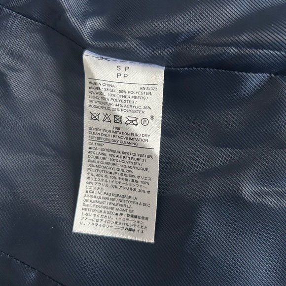 NWT Banana Republic Factory navy blue coat - Picture 4 of 7